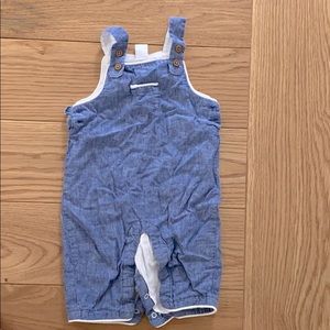 Baby boy linen romper
